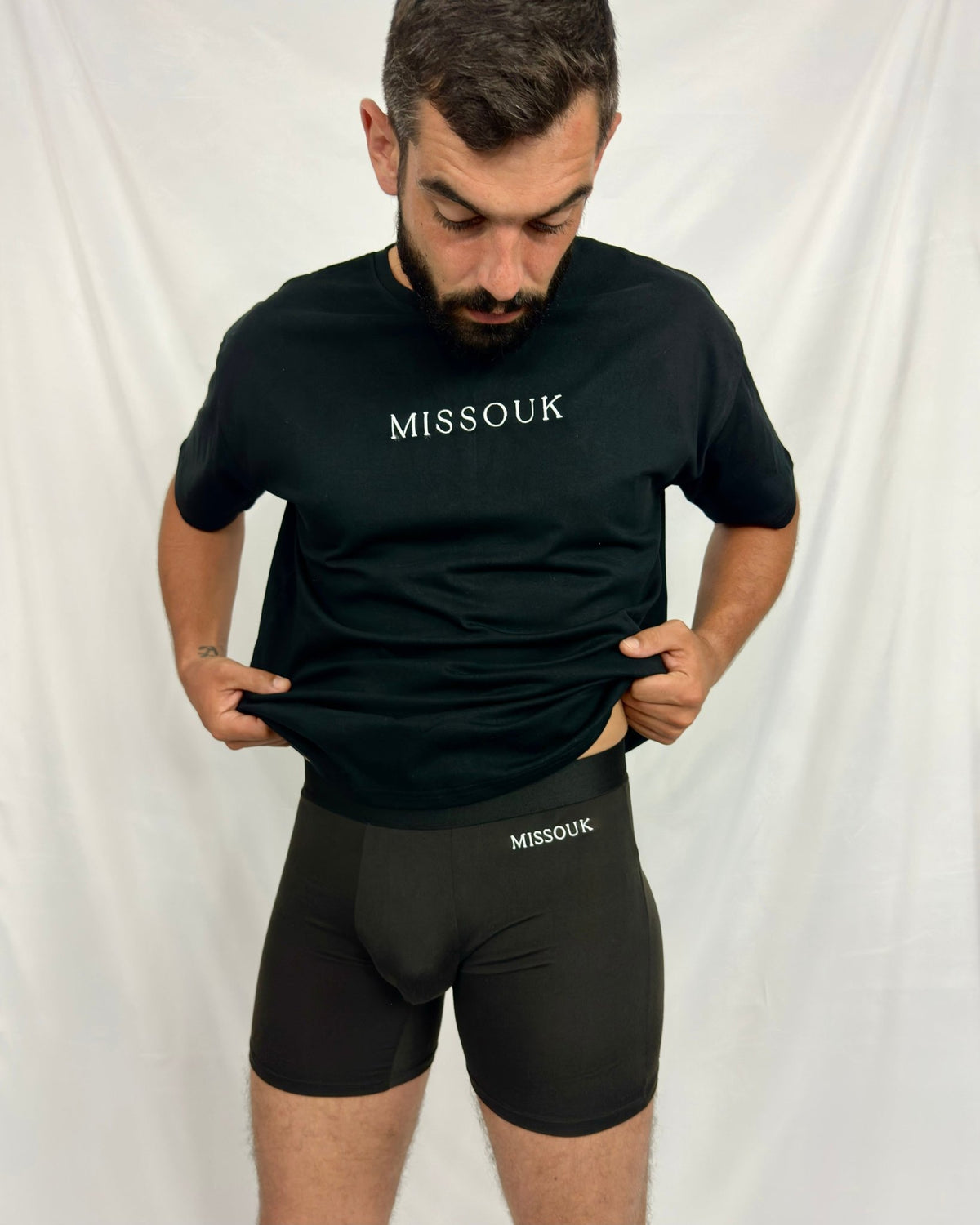 Caleçon M1 noir (carbone) - MISSOUK