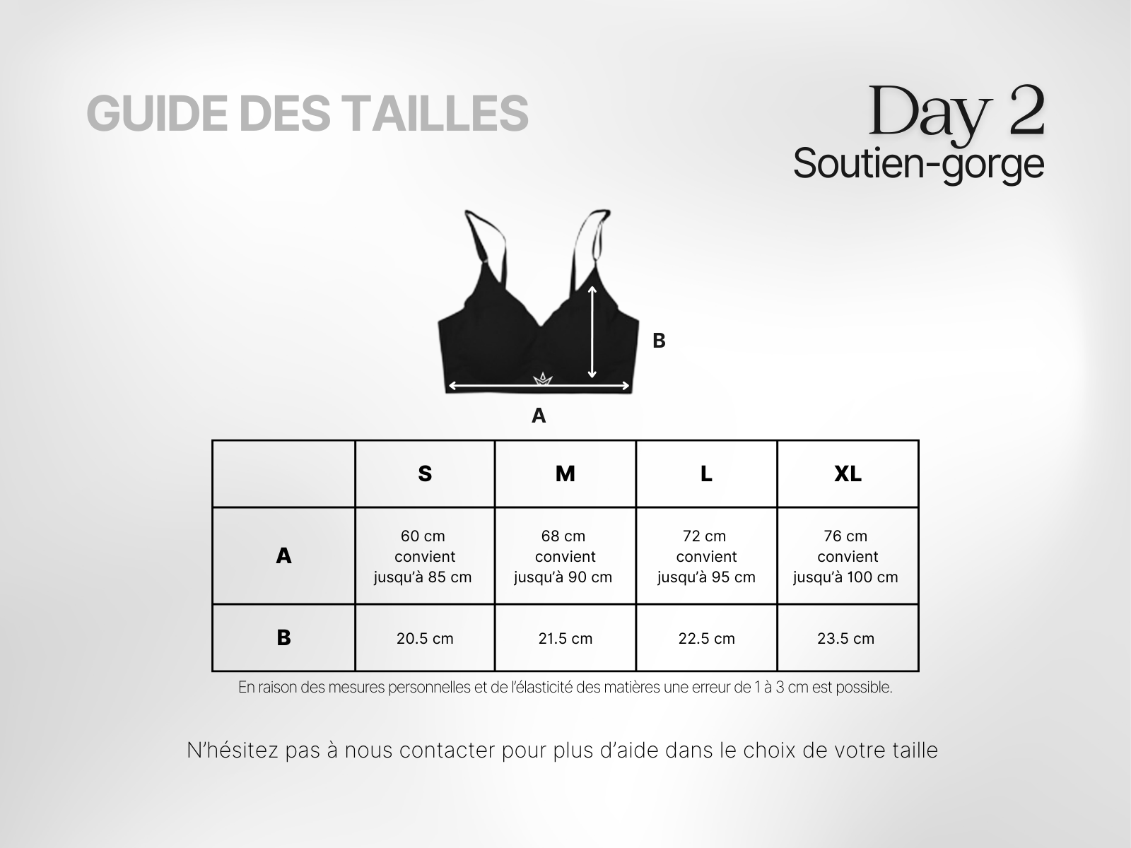 Guide des tailles