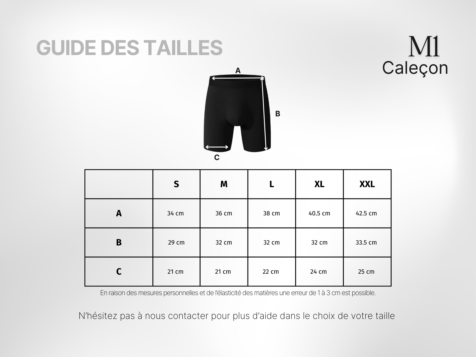 Guide des tailles
