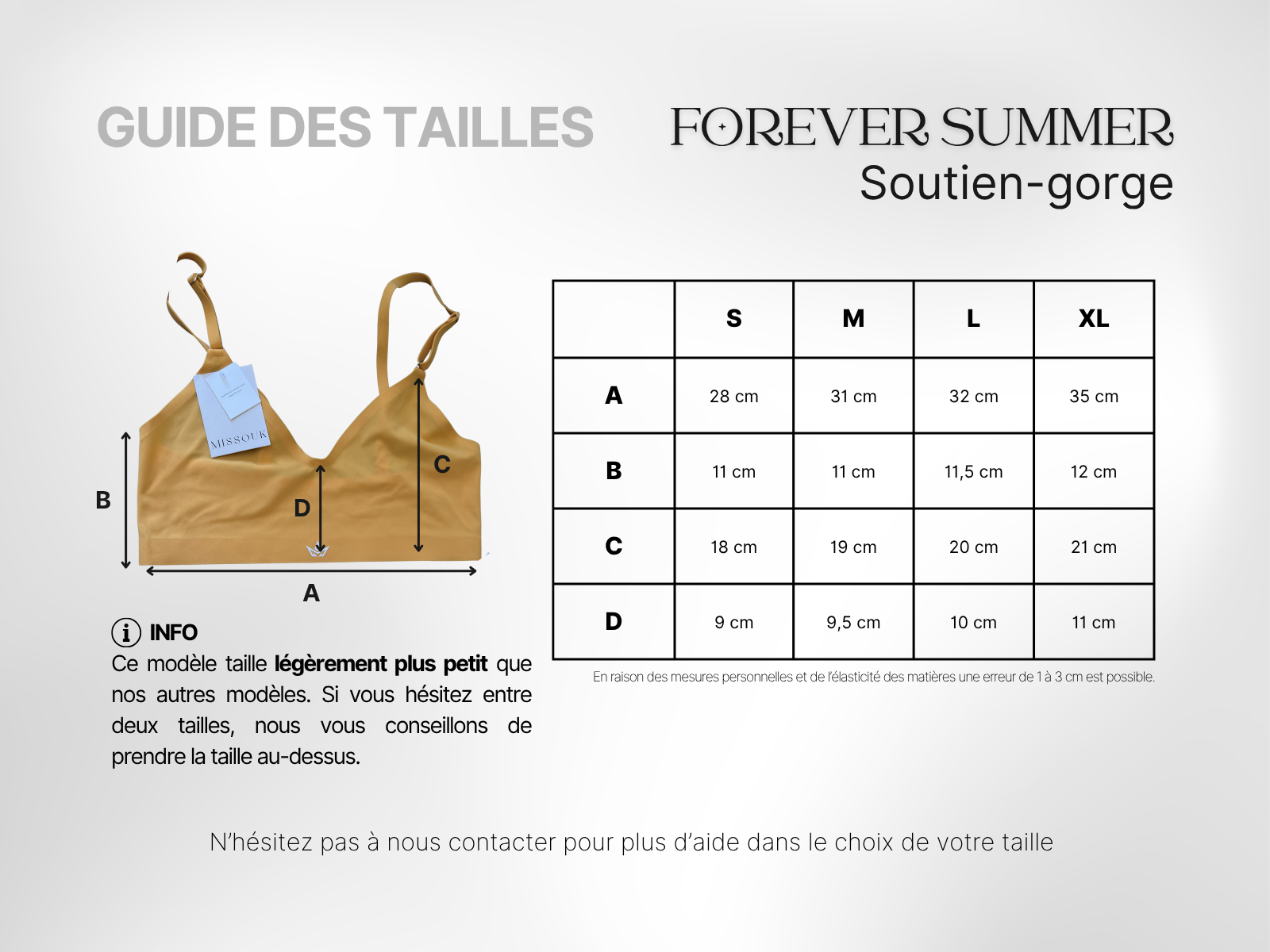 Guide des tailles