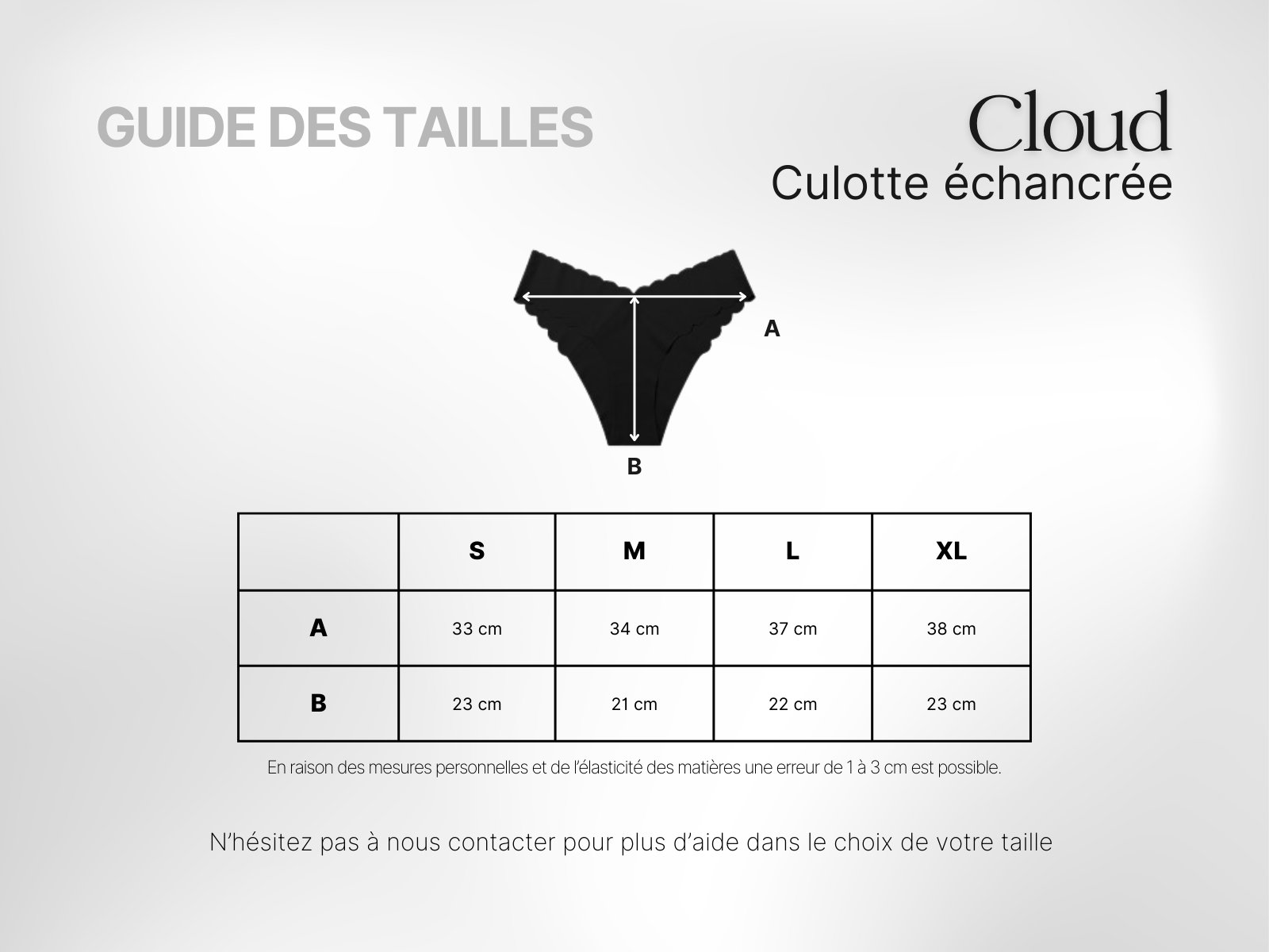 Guide des tailles